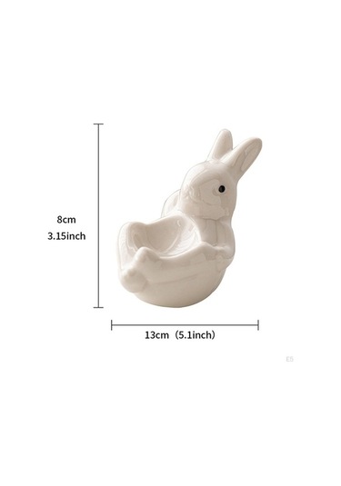 Pembe Seramik Yumurta Bardağı Paskalya Tavşanı Standı Yumuşak Haşlanmış İçin Modern Mutfak Gadget Porselen A Pembe