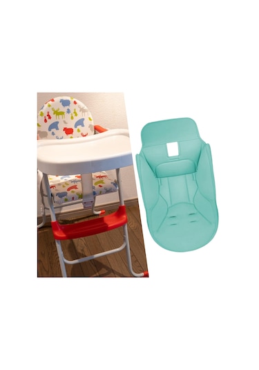 Suntek Bebek Yemek Sandalyesi Örtüsü Pu Deri Yeşil