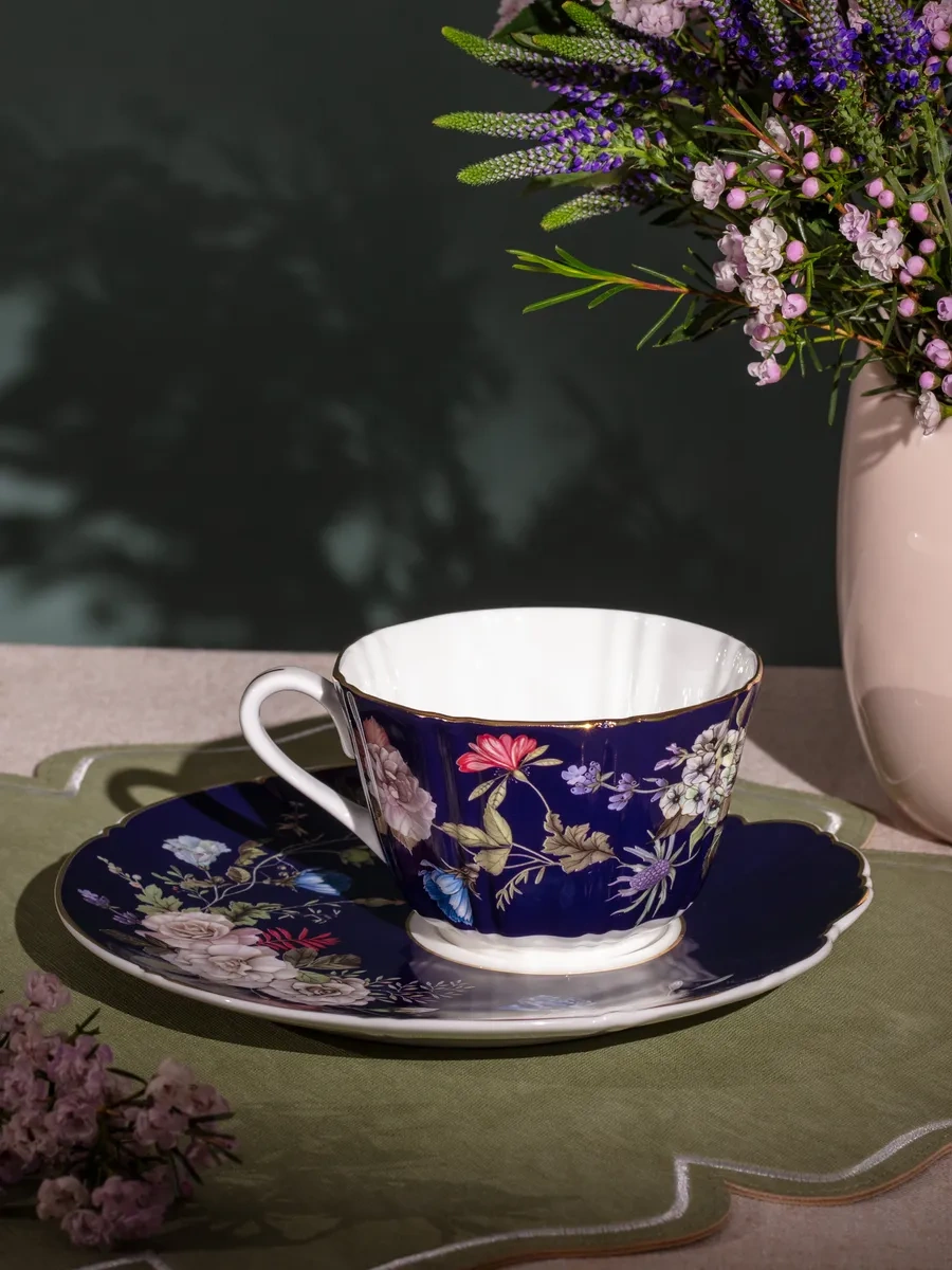 Lefard "belle Kobalt" Porselen 300 Ml Hediye Çay Takımı 349418247 Mavi