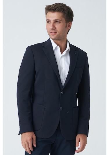 White Stone Birmingham C4011 Yünlü Likralı Slim Fit 6 Drop Örme Ceket Laci-laci Lacivert White Stone Birmingham C4011 Yünlü Likralı Slim Fit 6 Drop Örme Ceket Laci-laci Lacivert