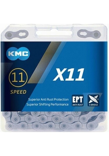 Kmc Zincir X11 11 Vites X-bridge/ept Anti-pas 118 Bakla Silver