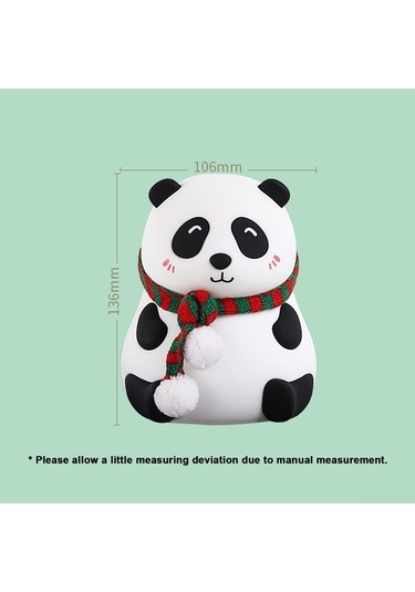 Prestigegoods Sevimli Panda Usb Şarjlı Led Gece Lambası - Renkli Aydınlatma & Çocuk Odası İçin Harika Diğer