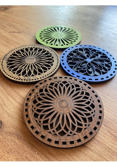 8'li Büyük Boy Ve Küçük Boy Ahşap Nihale Seti 5