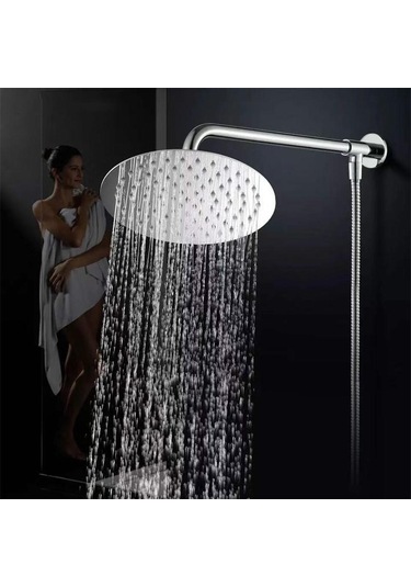 Beyaz Dumanı 8/10/12in Paslanmaz Çelik Kare Duş Başlığı Yüksek Basınçlı Duş Püskürtücü Üst Duş Başlığı Krom Su Tasarrufu Banyo Aksesuarları S Diğer