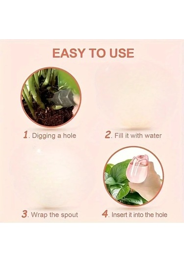 Dashanshop Pembe Lale Desenli 3 Günlük Sulama Küreleri Ulip 8