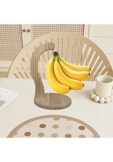 Pazly Suntek Muz Askı Sağlam Modern Raf Ağacı Stand Kancası Yemek Odunu Düzenleme Aksesuarı Odun
