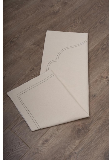 Seccade Naturel Düz Ham Keten Yumuşak Iç Dolgulu 70x115 Sade Ç1 Bej