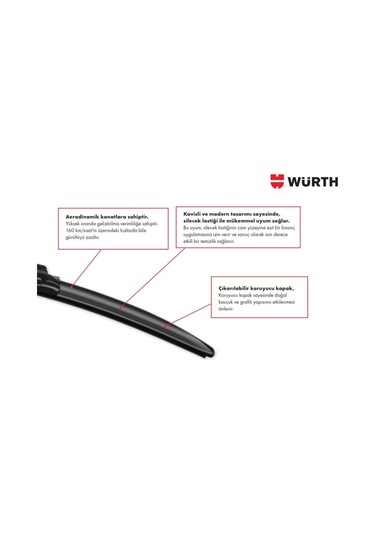 Würth Muz Silecek Takımı Opel Combo 2012-2017 İle Uyumlu 59294523