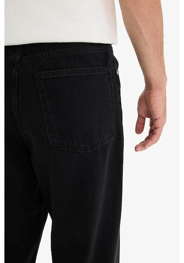 Defacto Baggy Fit Geniş Paça Siyah Erkek Jean Pantolon F2985ax/nm40 Siyah