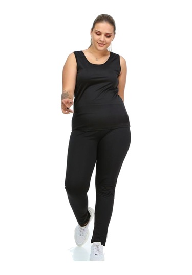 Pastimore Termal Sauna Takım Atlet Tayt Siyah