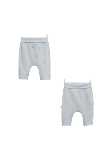 Caramell 2'li Patiksiz Pantolon 2228 Mavi