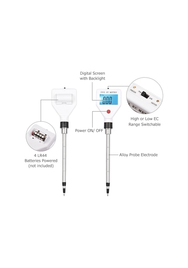 Toprak Ec Metre Dijital Toprak Test Cihazı Arkadan E20673
