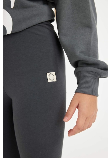 Defacto Kız Çocuk Tayt D6484a8nsar15 Antrasit