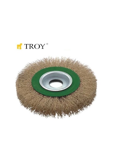 Troy 27704-125 Saçaklı Daire Fırça 125 MM