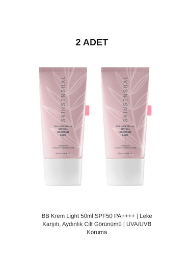 Skin Sensual Bb Light Spf50+ 50ml 2 Adet .