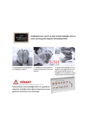 1 Yaş Resim Çerçevesi, 39cm X 19cm