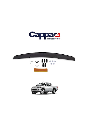Cappafe Mitsubishi L200 Ön Kaput Koruma Rüzgarlık 4Mm Abs 07-1