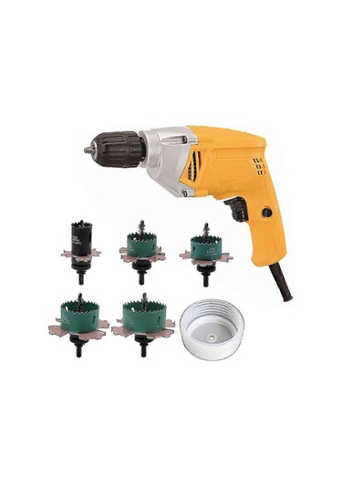 Alçıpan Delik Delme Seti 50x80x3 Downlight Delik Testeresi Kesici Matkap Ucu Delik Kesici Diğer