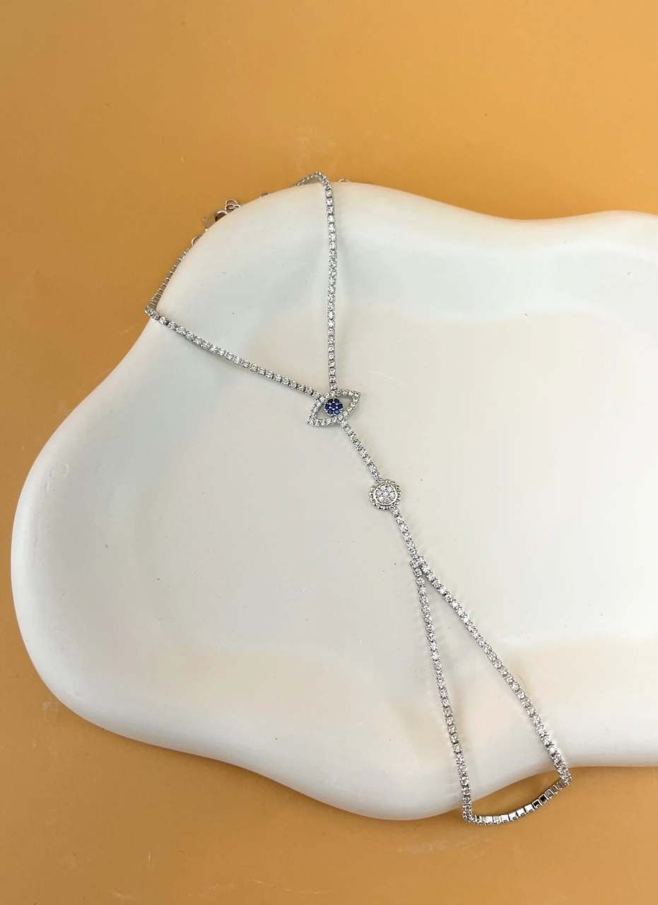 Gümüş Renkli Gözlü Ve Taşlı Şahmeran Çok Renkli