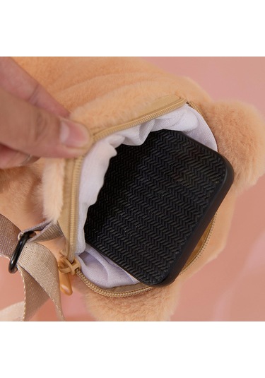 Homyl Ayarlanabilir Askı Seyahat Sırt Çantası Ile Peluş Ayı Açık Kahverengi