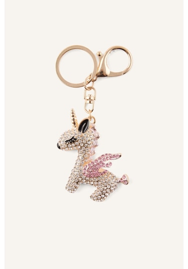 Defacto Kadın Taşlı Unicorn Anahtarlık H6442AXNS