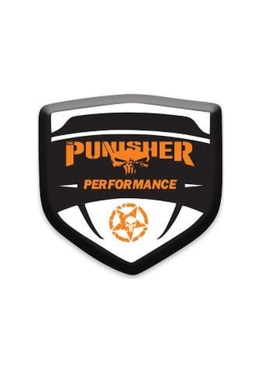 Punısher Tasarımlı Grenaj-siperlik Damla Sticker 09 Diğer