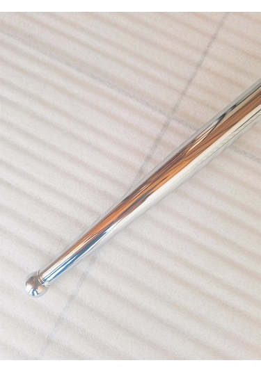 1 Adet-45cm Metal Konik Ayak-sehpa Ayağı-gümüş Renk Kaplama