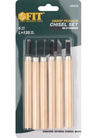 Fıt Fınch Industrıal Tools Fıt Ahşap Oyma Dolapları L 135 Mm 6'lı Set, Bilenmiş 162347963