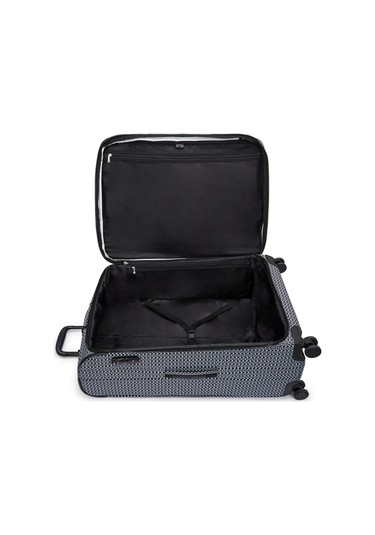 Kıplıng New Youri Spin L Büyük Boy Tekerlekli Valiz Siyah Sıgnature Prınt