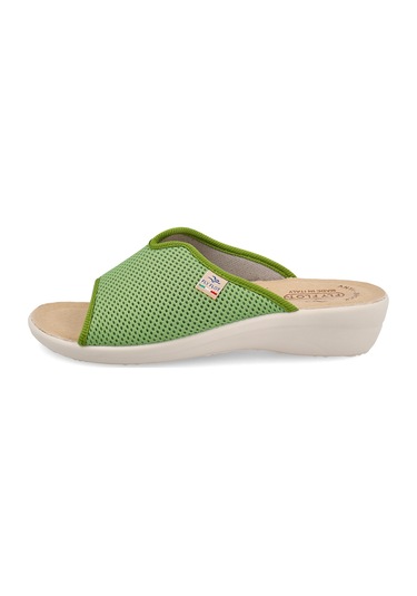 Terlik Kadın Diğer T4 429 Fe Fly Flot Cloth Slipper Green Yeşil