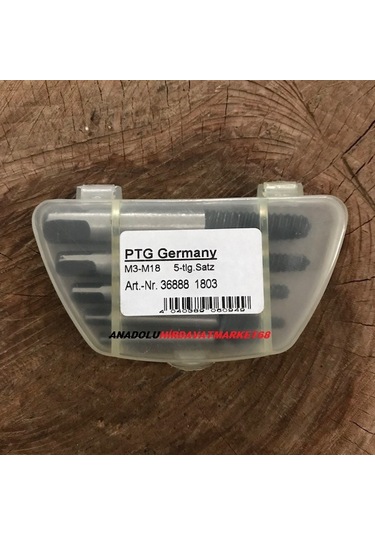 Ptg 5 Parça Ters Kılavuz Seti Pafta Klavuz Takımı Germany