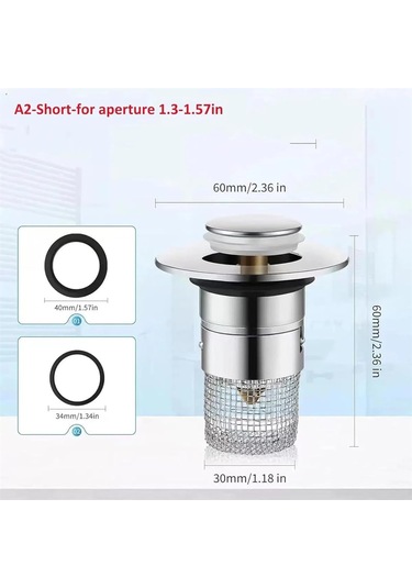 Timnamy Drenaj Filtresi, Açılır Lavabo Tahliye Süzgeci, Paslanmaz Çelik Zemin Tahliye Filtresi