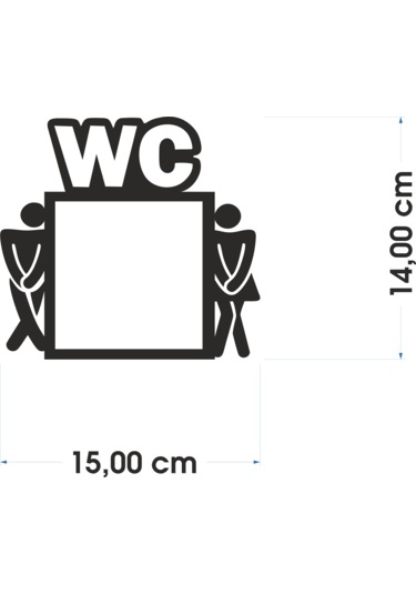 Wc Tuvalet Priz Çerçevesi Mdf Duvar Dekorasyon Ürünü
