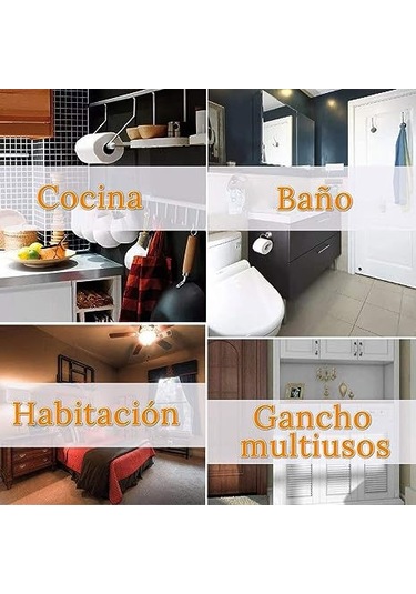 Kangvka Stainless Steel 403 Otomatik Yapışkan Duvar Hook - Tıraş Makinesi, Anahtar, Mutfak Gereçleri, Havlu İçin Dayanıklı Duvar Takımı Diğer