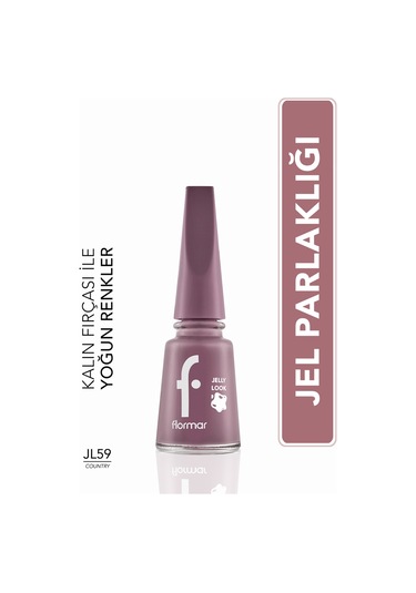 Flormar Jelly Look Yüksek Pigmentli Parlak Bitişli Jel Görünümlü Oje JL59