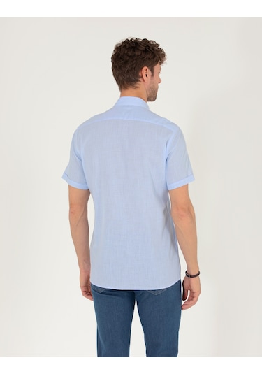 Pierre Cardin Erkek Açık Mavi Gömlek Kısa Kollu 50268184-vr003 Pierre Cardin Erkek Açık Mavi Gömlek Kısa Kollu 50268184-vr003