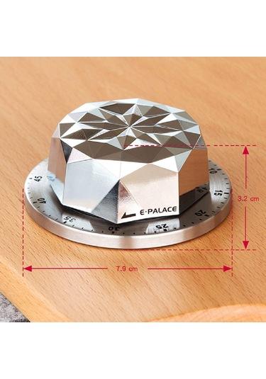 Epalace Mekanik Mutfak Zamanlayıcı Timer Elmas Kesim Thr299