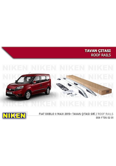 Fiat Doblo 3 Gri Renk 2015-2023 Tavan Çıtası Ürün Port Ba