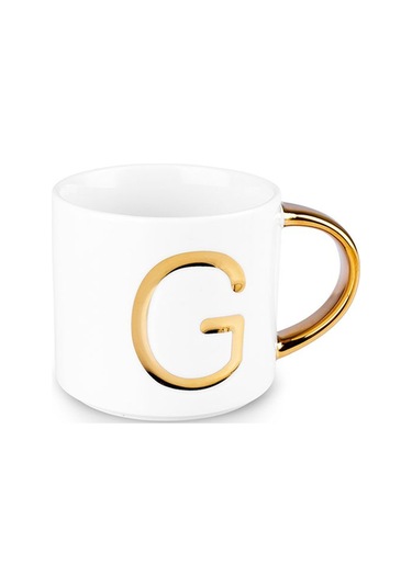 Karaca G Harfli Kupa 400 Ml Beyaz