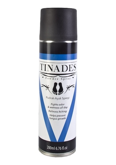 Tinades Powder Spray 200ml - Pudralı Ayak Spreyi Siyah