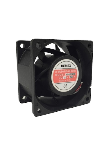 Demex 60X60X38Mm 12V Dc Kare Fan Rulmanlı