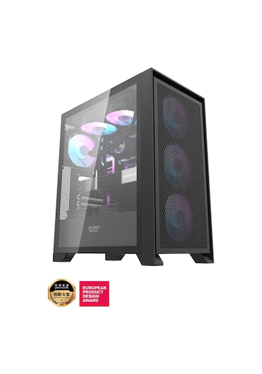 Aıgo Drx70 Mesh At-750w 80+ Bronze Usb3.0 Type-c 4 12cm Fan Temperli Cam Siyah Atx Kasa