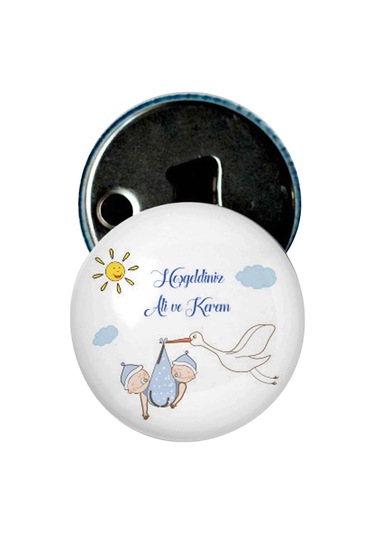 Famous Bebek Şekeri Magnet Bebek Mevlüt Hediyelik Isimli Kapak Açacak  (434855988)