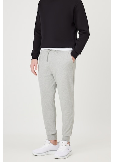 AC&Co / Altınyıldız Classics Standart Fit Normal Kesim Pamuklu Baskılı Cepli Erkek Eşofman Altı Gri Melanj AC&Co / Altınyıldız Classics Standart Fit Normal Kesim Pamuklu Baskılı Cepli Erkek Eşofman Altı Gri Melanj