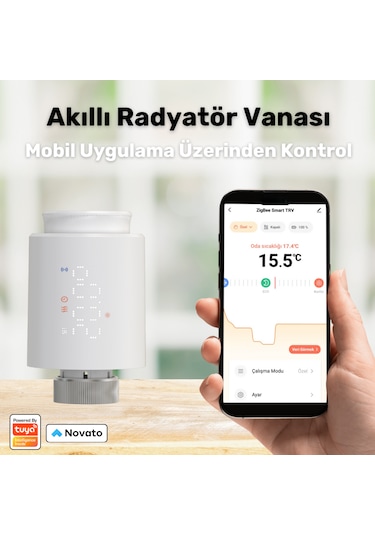 Zigbee Termostatik Akıllı Vana Kontrolcüsü Tuya Uyumlu