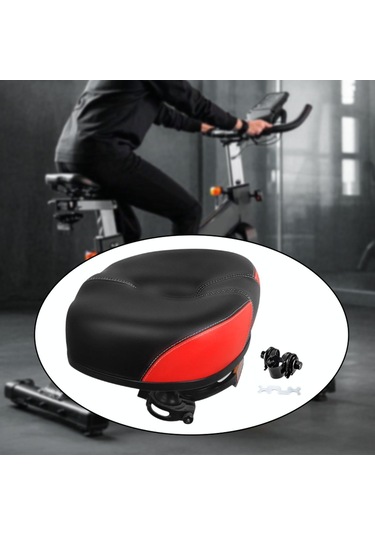 Suntek Elektrikli Bisiklet Sele Kalınlaştırılmış Kırmızı Kırmızı