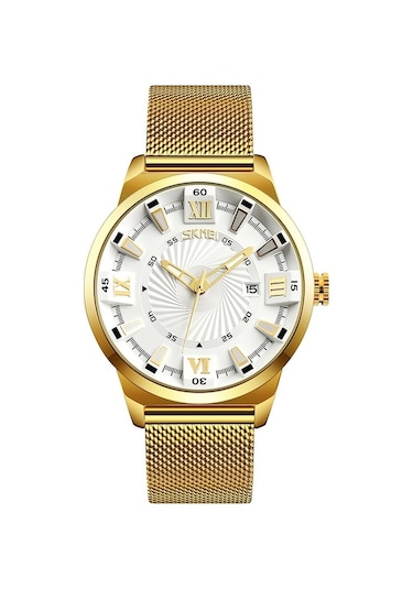 Rogfer Skmeı 9166 Moda Erkekler İş İzle 30m Su Geçirmez Metal Kuvars Kol Saati Beyaz Çok Renkli Çok Renkli