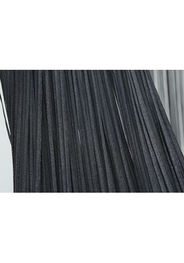 Düz İp Model 180 Cm En 280 Cm Boy Antrasit Renk Hazır İp Perde Antrasit
