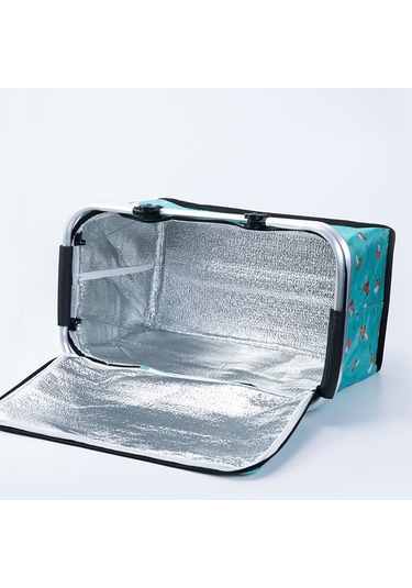 Lıcorıce Katlanabilir Kamp Taşınabilir Buz Torbası Yalıtımlı Öğle Yemeği Kutusu, Açık Saklama Sepeti Mavi