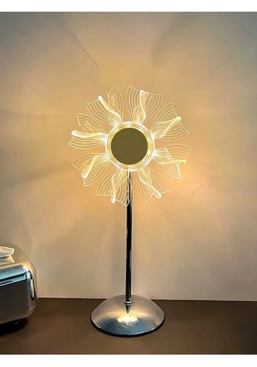 Çiçek Tasarımlı Led Masa Lambası Diğer